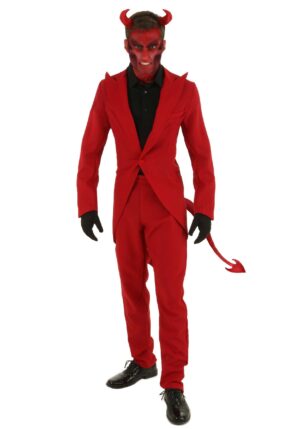 Red Suit Devil Costume for Adults