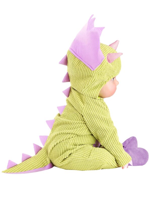 Purple Triceratops Baby Costume - Image 3