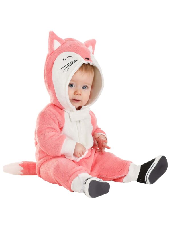 Pink Fox Baby Onesie Costume - Image 2