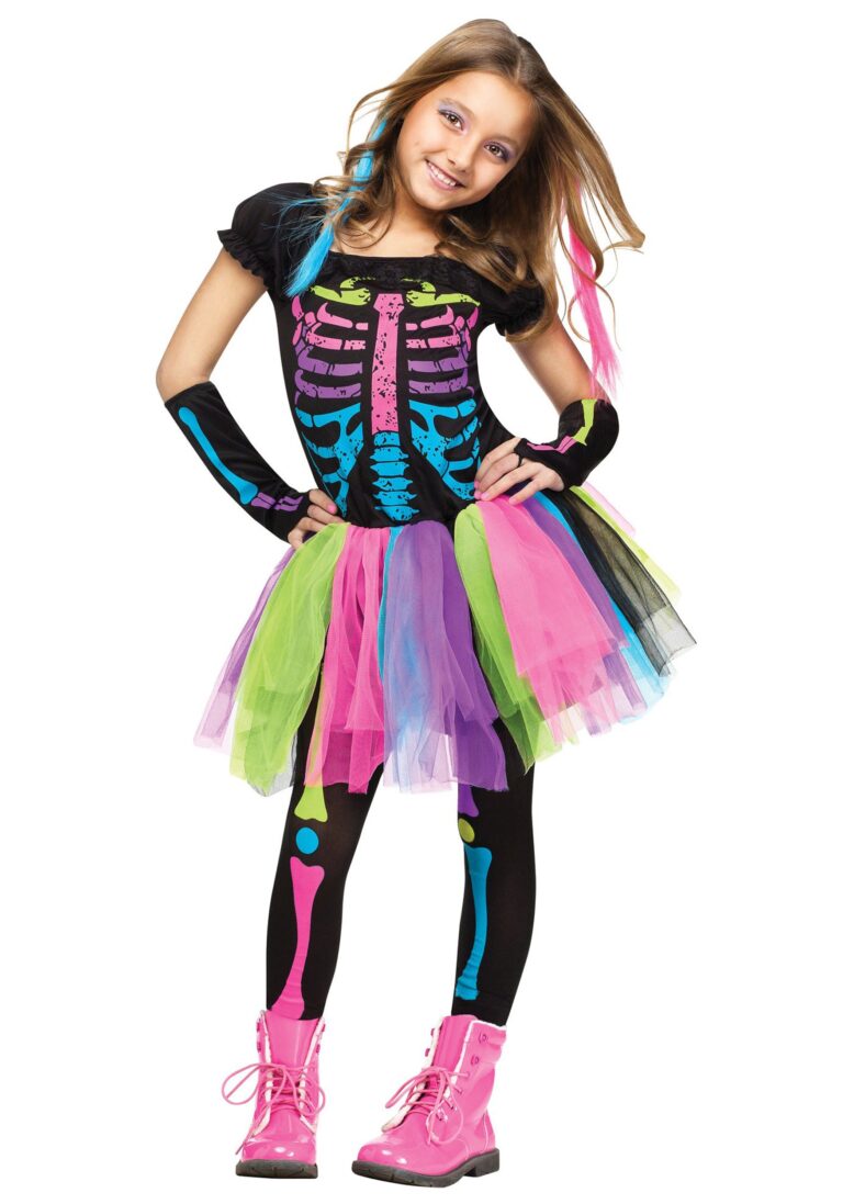 girls-funky-punky-bones-costume