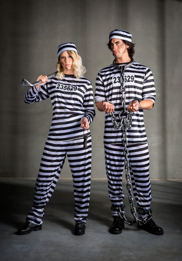 Mens Prisoner Costume - Prison Jumpsuit Costumes - Image 2