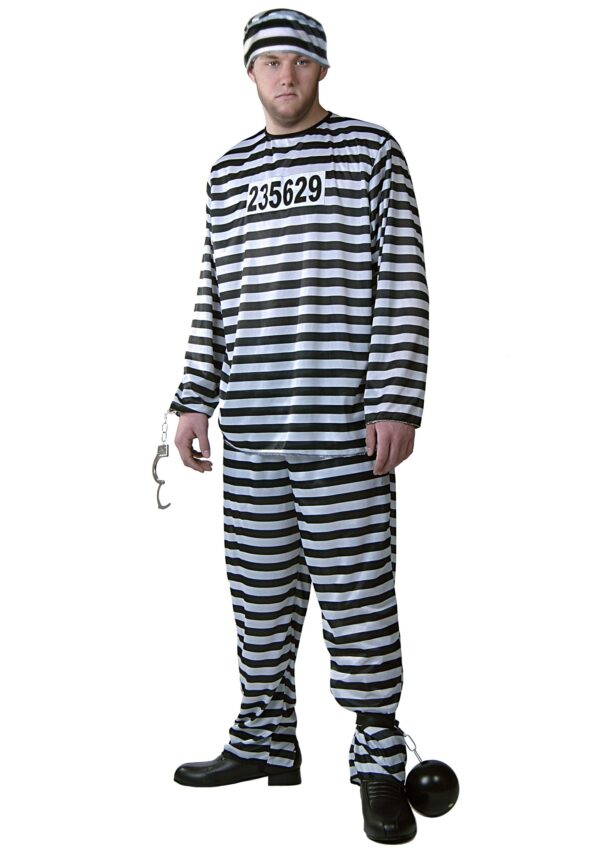 Mens Prisoner Costume - Prison Jumpsuit Costumes - Image 4