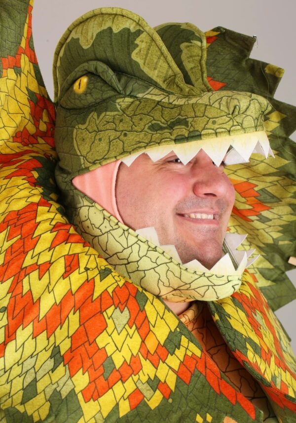 Adult Plus Size Dilophosaurus Costume - Image 5