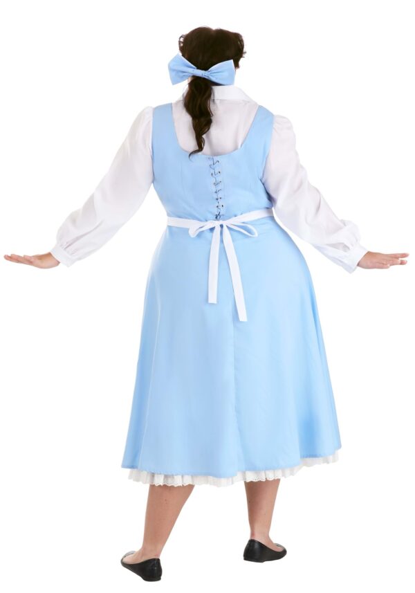 Beauty and the Beast Plus Size Belle Blue Costume Dress - Image 6