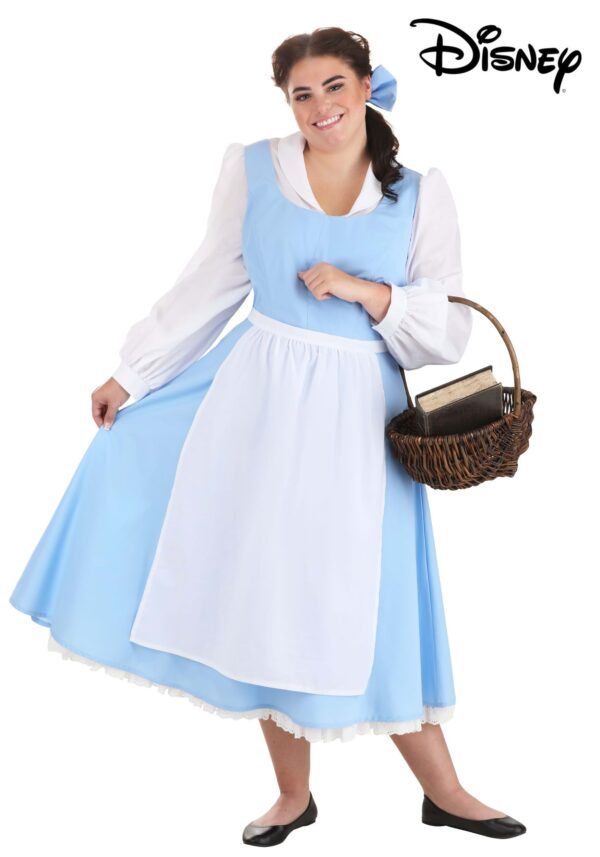 Beauty and the Beast Plus Size Belle Blue Costume Dress - Image 8