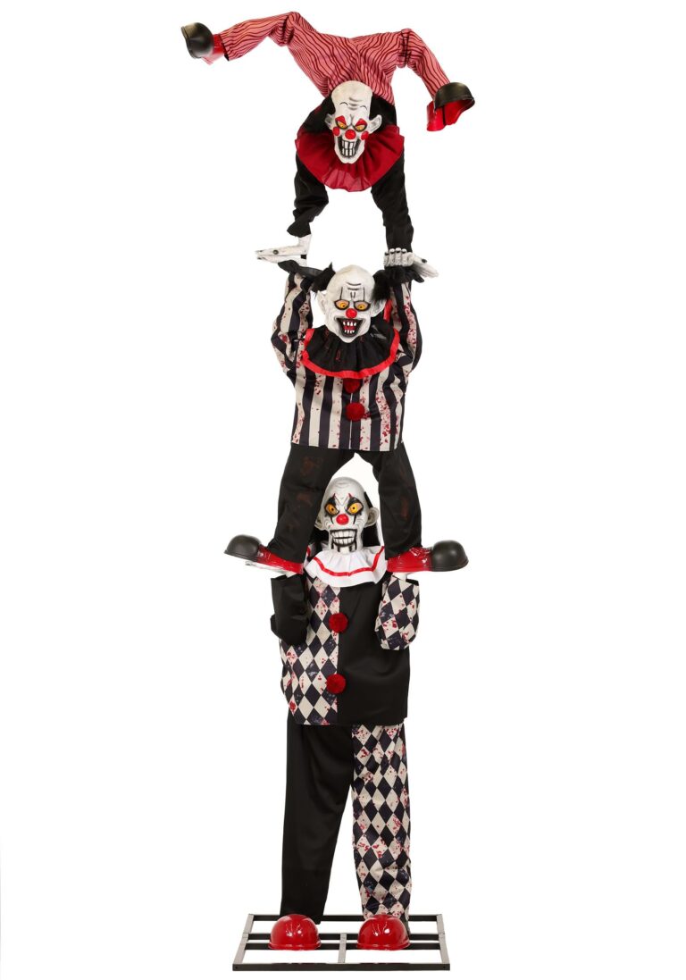 3-stacked-acrobatic-animatronic-clowns-decoration