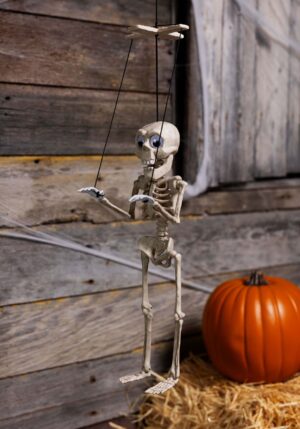 16" Starvin Marvin Marionette Halloween Prop | Skeleton Decorations