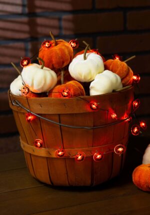 40-Inch Jack-O-Lantern Micro LED String Lights | Light Up Decorations
