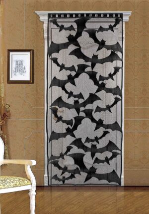 80 Inch Bat Door & Window Panel Decoration | Bat Halloween Decorations