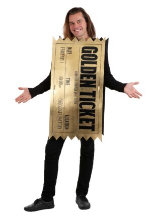 Winning Golden Ticket Adult Costume | Movie Costumes