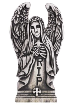 24-Inch Angel of Death Tombstone Prop | Halloween Tombstones