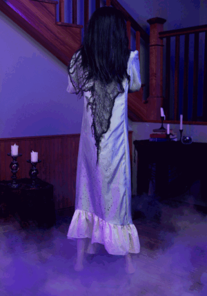 5.5FT Animatronic Exorcism Emily Broken Girl Decoration - Tekky | Halloween Animatronics