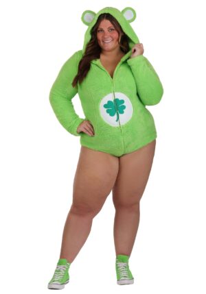 Women's Plus Size Good Luck Bear Romper Costume | Care Bears Costumes