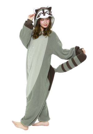 Adult Raccoon Kigurumi Costume Onesie | Animal Costumes