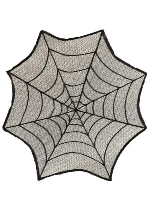 30-Inch Round Spider Web Table Cover Halloween Decoration | Table Decorations