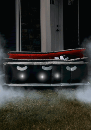 6FT Vampire's Coffin Inflatable Light Up Halloween Decoration | Vampire Decorations