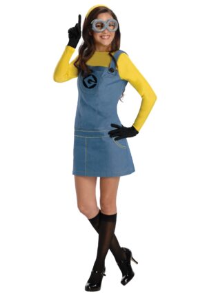 Women's Yellow Minion Costume Dress | Adult Movie Costumes
