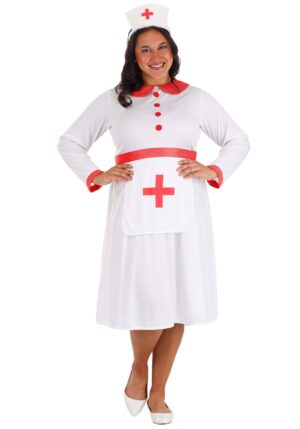 Women's Plus Size Classic Nurse Costume | Plus Size Costumes