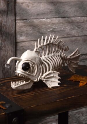 16-Inch Deep Sea Fish  Light Up Decoration | Skeleton Animals