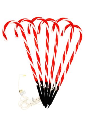 Candy Cane 17" Pathway Markers Light String | Christmas Decorations