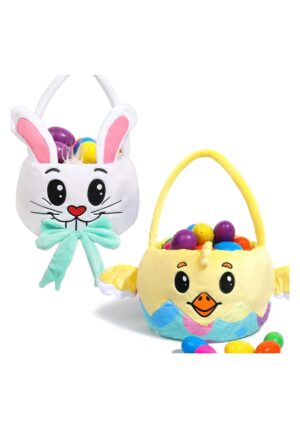 2 Pack Chicken and Bunny Easter Basket Set | Easter Accessories