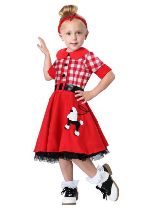 Girl's Toddler 50's Darling Costume Dress | Decade Costumes