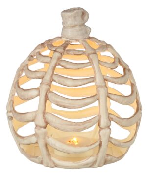 9-Inch Pumpkin Bones Light Up Decoration | Pumpkin Decorations