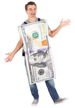 100 Dollar Bill Adult Costume | Money Costumes
