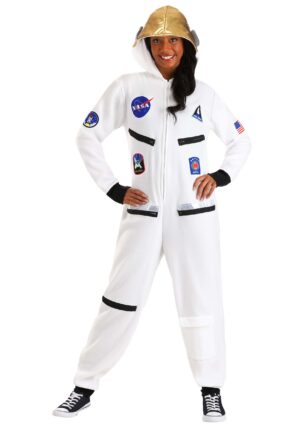 Astronaut Cozy Jumpsuit Adult Costume | Astronaut Costumes