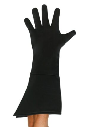 Black Superhero Gloves for Adults | Superhero Accessories