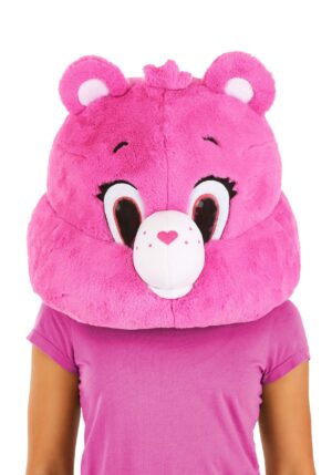 Care Bears Cheer Bear Adult Mascot Costume Mask | Care Bears Accessories