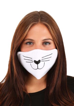White Cat Face Mask for Adults | Cat Accessories