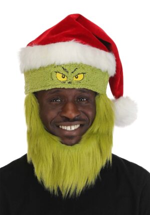 Dr. Seuss Grinch Santa Adult Costume Hat | Dr. Seuss Accessories