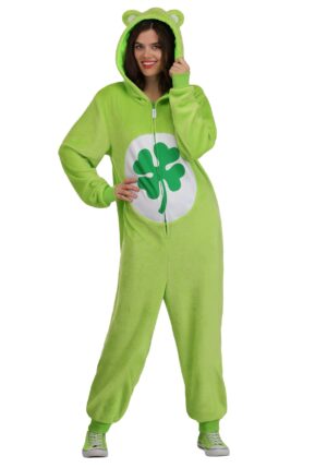 Care Bears Good Luck Bear Adult Costume Onesie | Care Bears Costumes