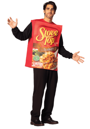 Adult Kraft Stove Top Turkey Stuffing Costume | Food Costumes