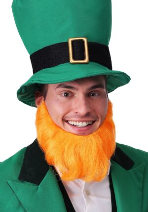 Orange Leprechaun Adult Costume Beard | Leprechaun Accessories
