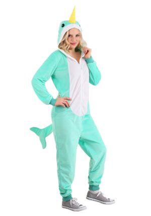 Narwahl Adult Onesie Costume | Animal Costumes