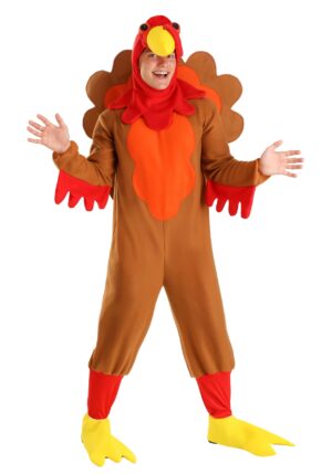 Perky Turkey Adult Costume | Adult Animal Costumes
