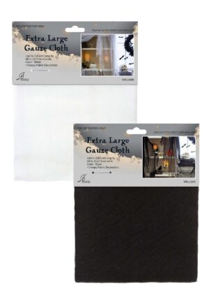 Black and White Extra Large Gauze Cloth Decoration Set | Table Decorations