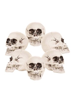 4-Inch Bag of 24 Skulls Halloween Decoration | Halloween Skulls