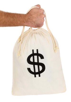 Bank Robber Money Bag Prop Accessory | Costume Accessories