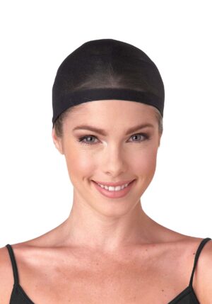 Adult Black Wig Cap | Costume Accessories