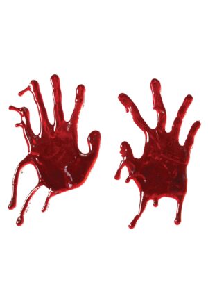 18-Inch Window Cling Bloody Hand Print Decoration | Window and Wall Decorations