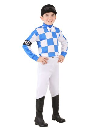 Blue Jockey Costume for Kids | Horse Racing Costumes
