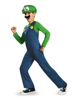 Classic Luigi Boy's Costume | Kid's Nintendo Costume