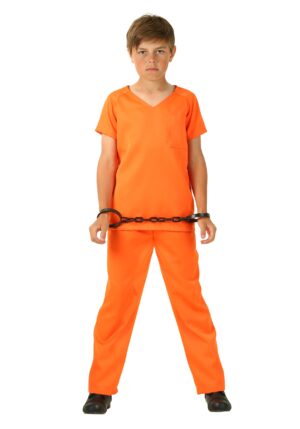 Orange Prisoner Kid's Costume