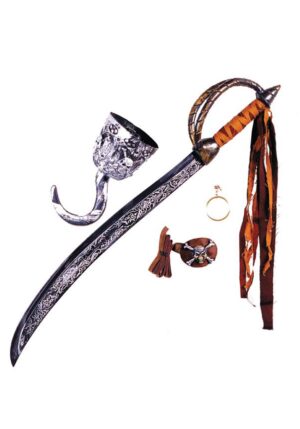 Caribbean Pirate Sword & Accessory Kit | Pirate Accessories