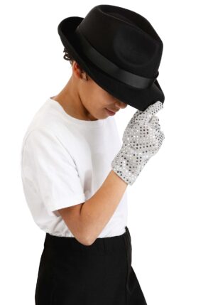 Child Moonwalk Michael Jackson Glove & Hat Kit | Celebrity Accessories