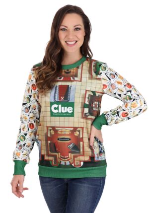 Adult Clue Board Game Mansion Sweater | Made by Us Sweaters