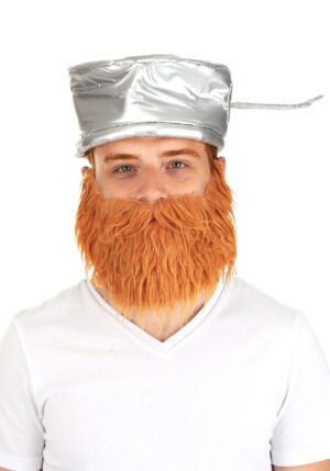 Plants vs Zombies Crazy Dave Pan & Beard Adult Costume Kit | Video Game Accessories